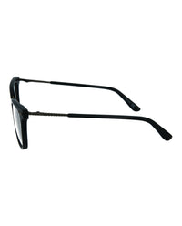 Bottega Veneta Bottega Veneta Womens Square/Rectangle Black Silver Transparent Fashion Designer Eyewear