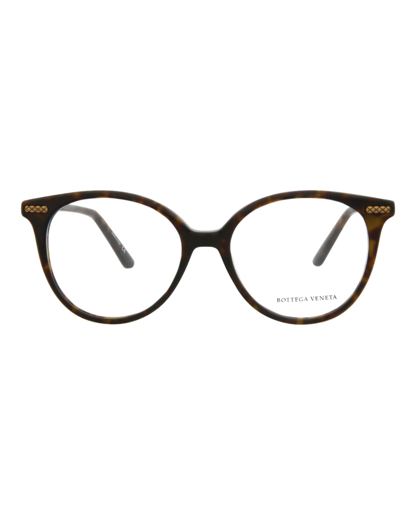 Bottega Veneta Bottega Veneta Womens Round/Oval Avana Bronze Transparent Fashion Designer Eyewear