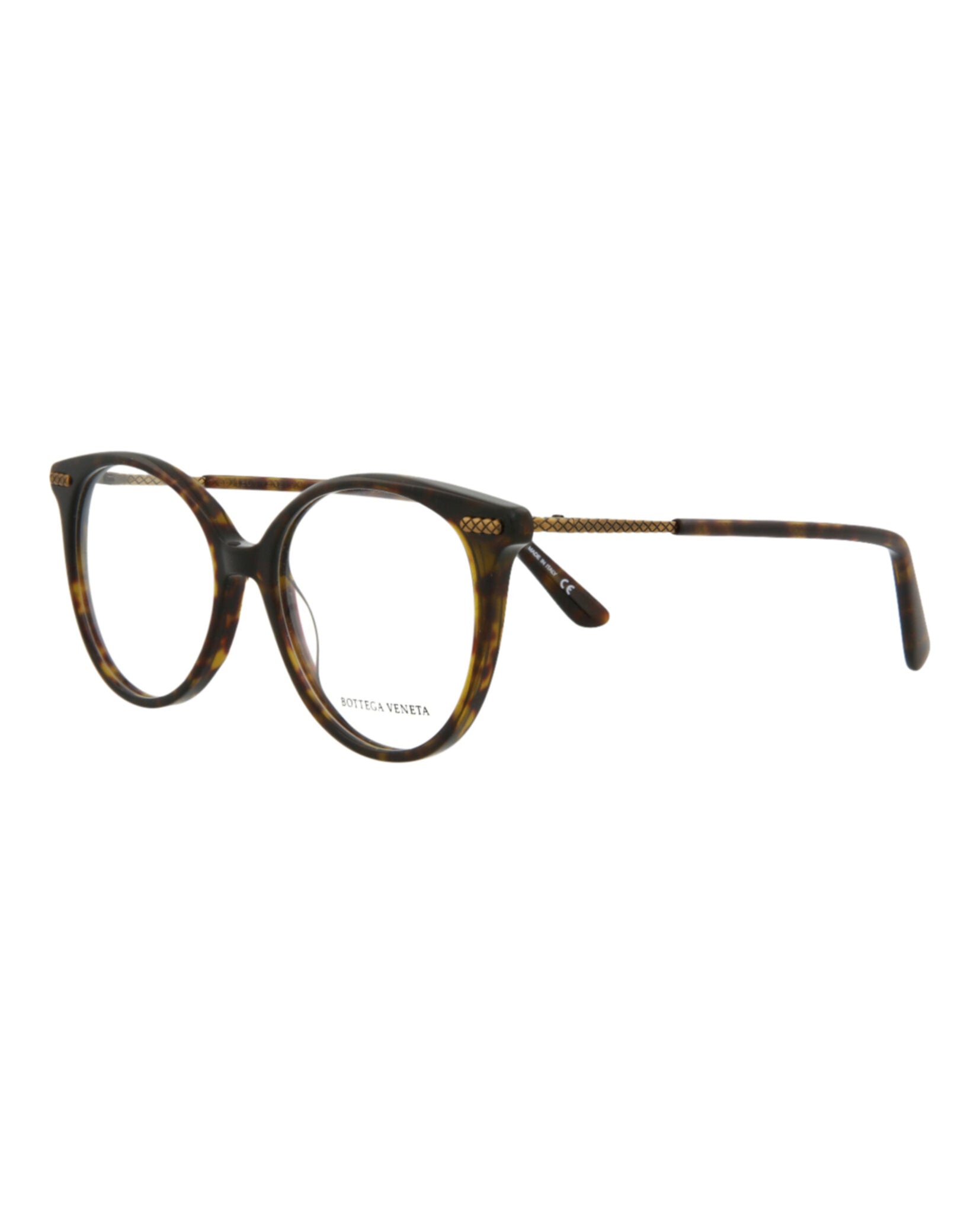 Bottega Veneta Bottega Veneta Womens Round/Oval Avana Bronze Transparent Fashion Designer Eyewear