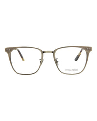 Bottega Veneta Bottega Veneta Mens Square/Rectangle Silver Silver Transparent Fashion Designer Eyewear