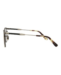 Bottega Veneta Bottega Veneta Mens Square/Rectangle Silver Silver Transparent Fashion Designer Eyewear