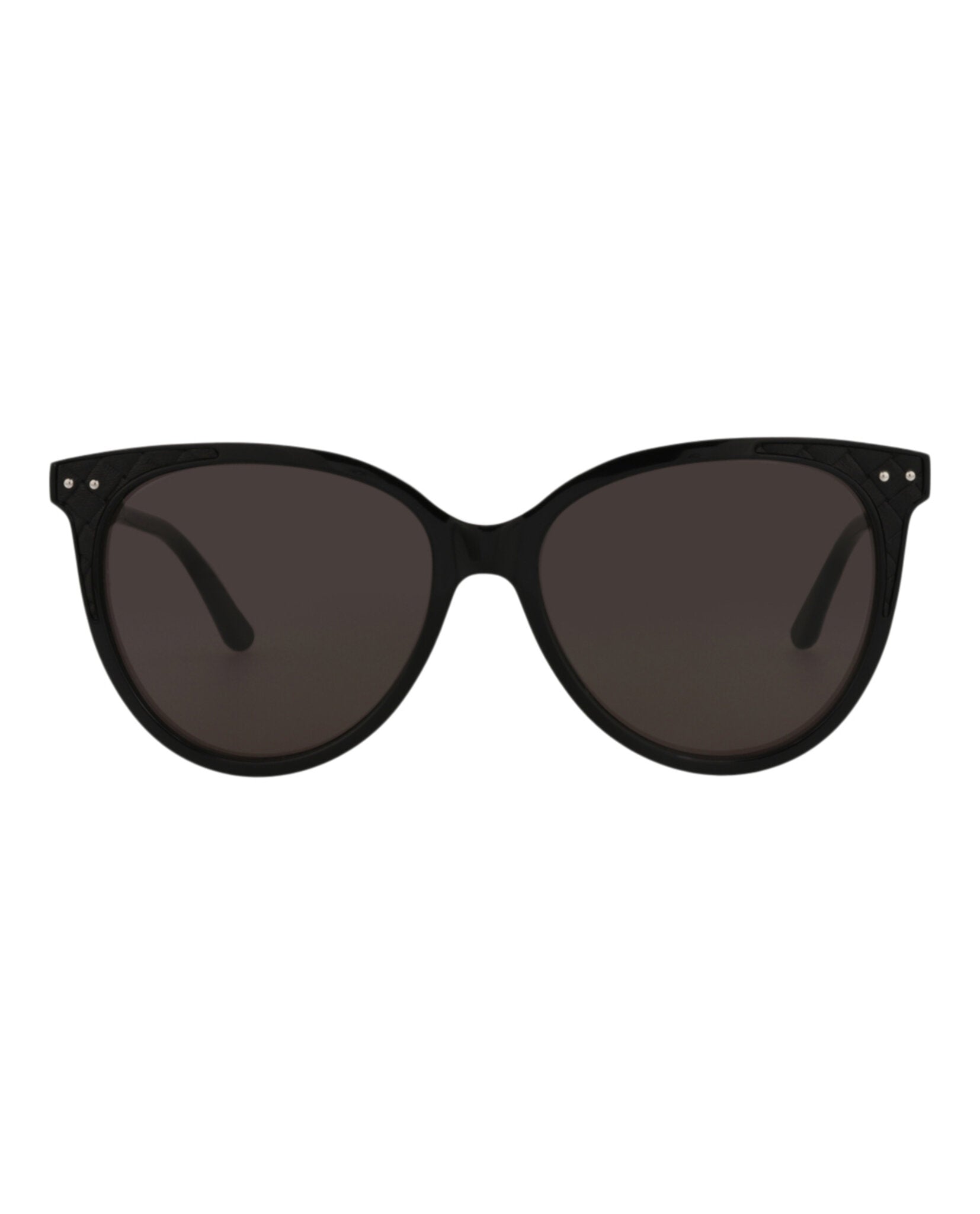 Bottega Veneta Womens Cat Eye Black Black Grey Fashion Designer Eyewear