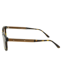 Bottega Veneta Mens Round/Oval Shiny Dark Havana Fashion Designer Eyewear