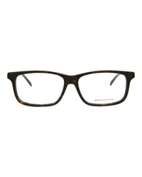 Bottega Veneta Bottega Veneta Mens Square/Rectangle Avana Silver Transparent Fashion Designer Eyewear