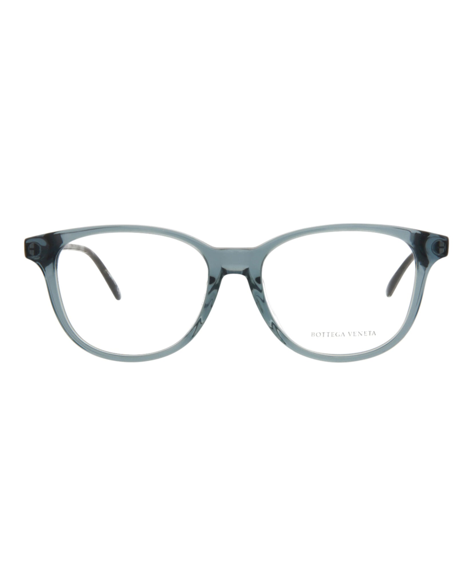 Bottega Veneta Womens Square/Rectangle Grey Ruthenium Transparent Fashion Designer Eyewear
