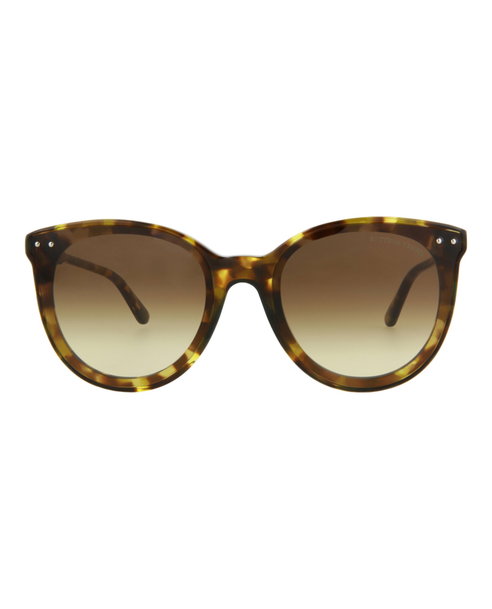 Bottega Veneta Womens Round/Oval Havana Havana Brown Fashion Designer Eyewear