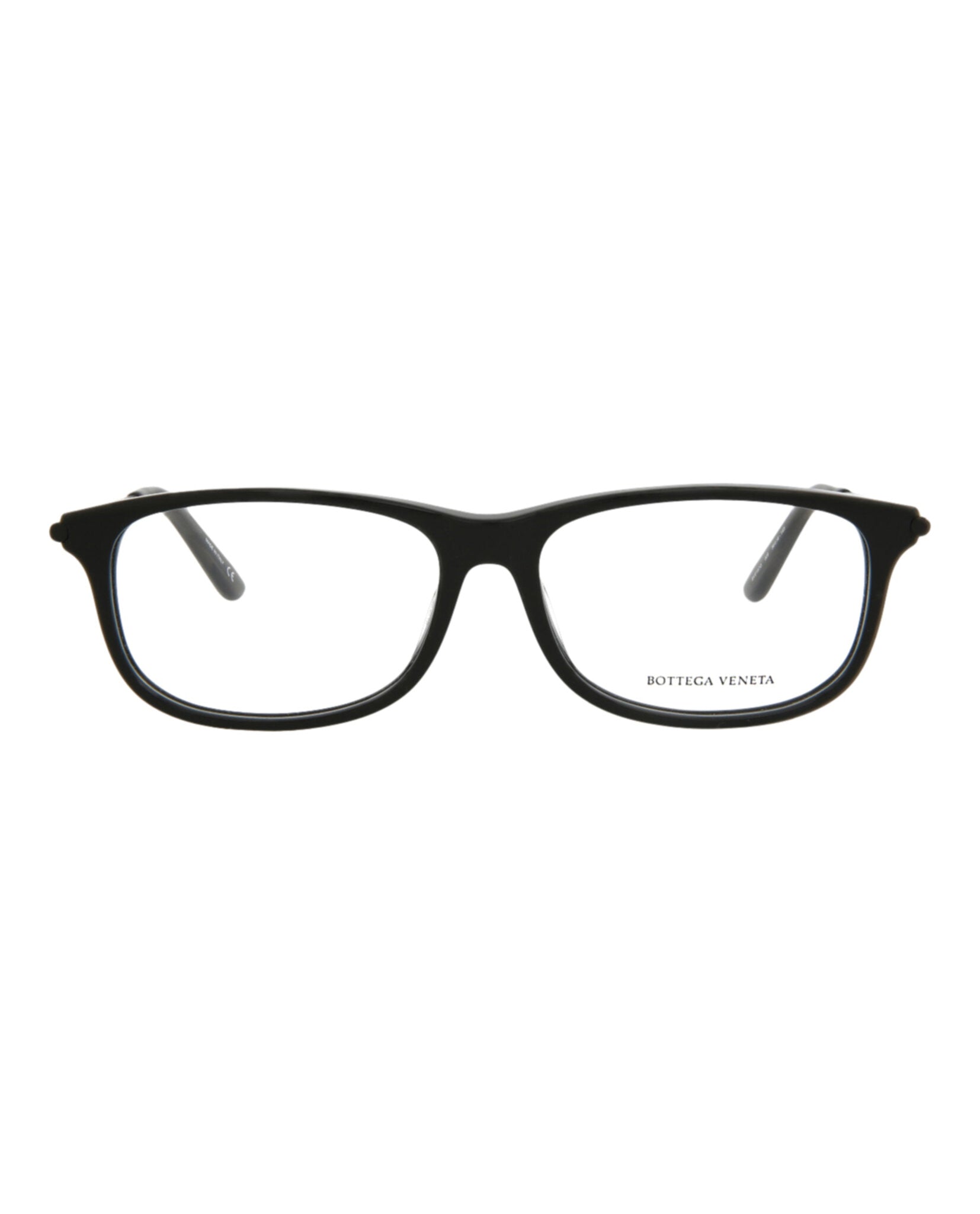 Bottega Veneta Bottega Veneta Mens Square/Rectangle Black Black Transparent Fashion Designer Eyewear