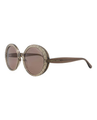 Bottega Veneta Bottega Veneta Womens Round/Oval Brown Brown Brown Fashion Designer Eyewear