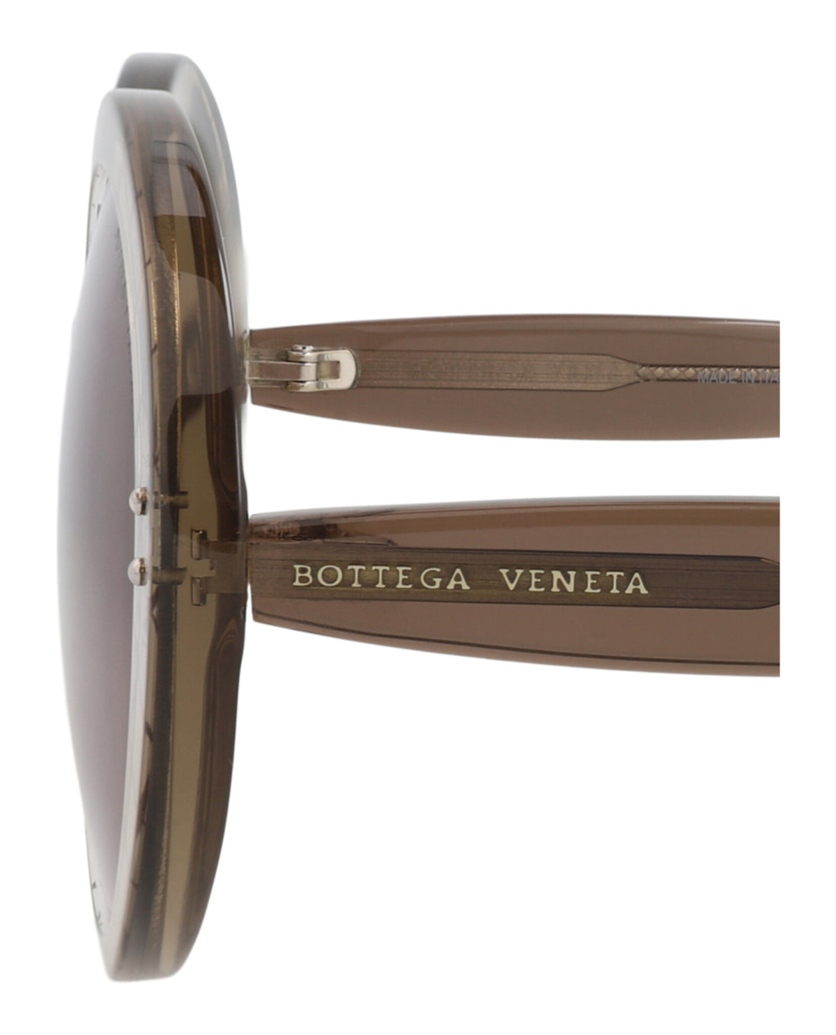 Bottega Veneta Bottega Veneta Womens Round/Oval Brown Brown Brown Fashion Designer Eyewear