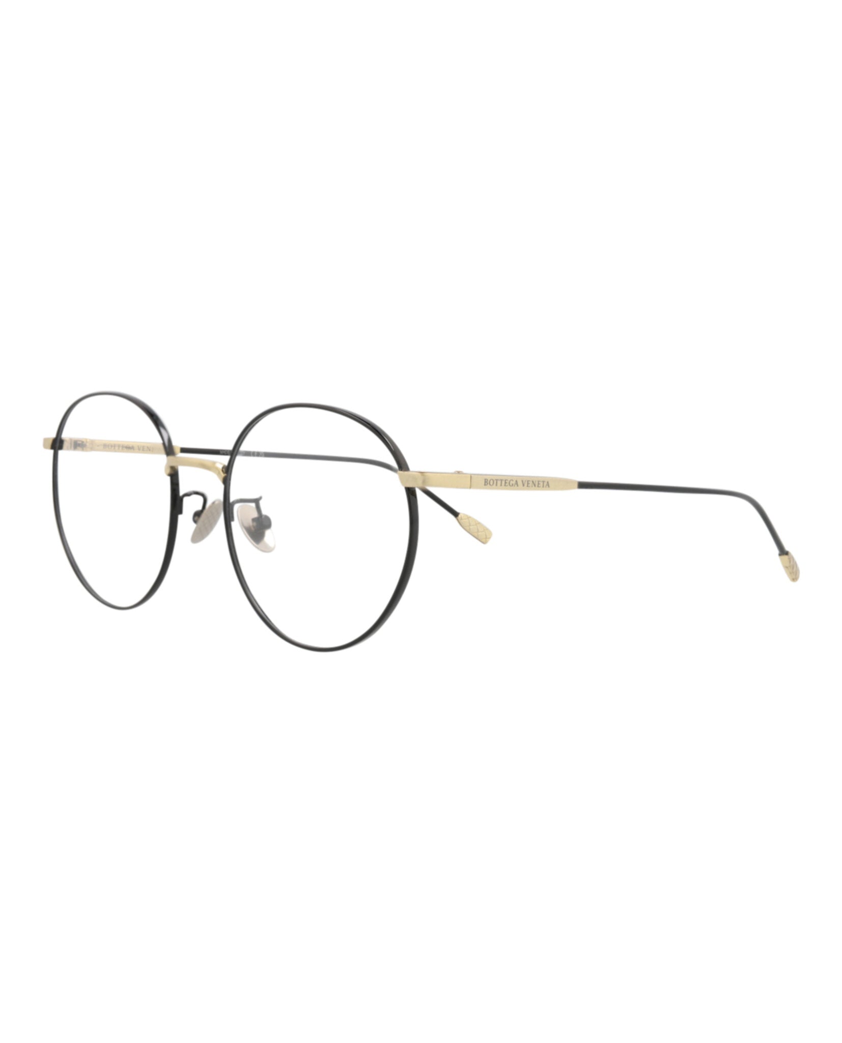 Bottega Veneta Bottega Veneta Womens Round/Oval Black Black Transparent Fashion Designer Eyewear