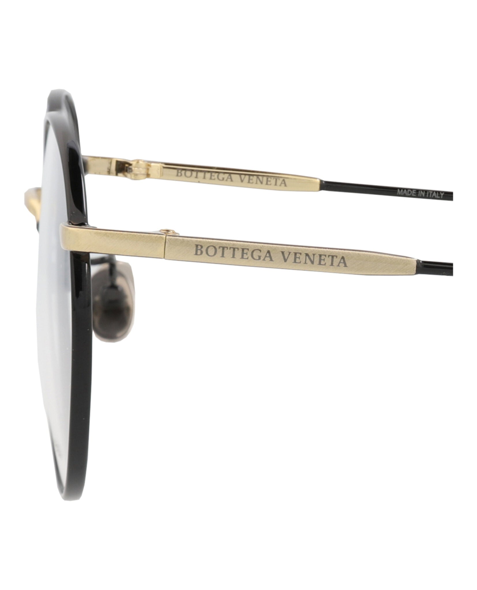 Bottega Veneta Bottega Veneta Womens Round/Oval Black Black Transparent Fashion Designer Eyewear
