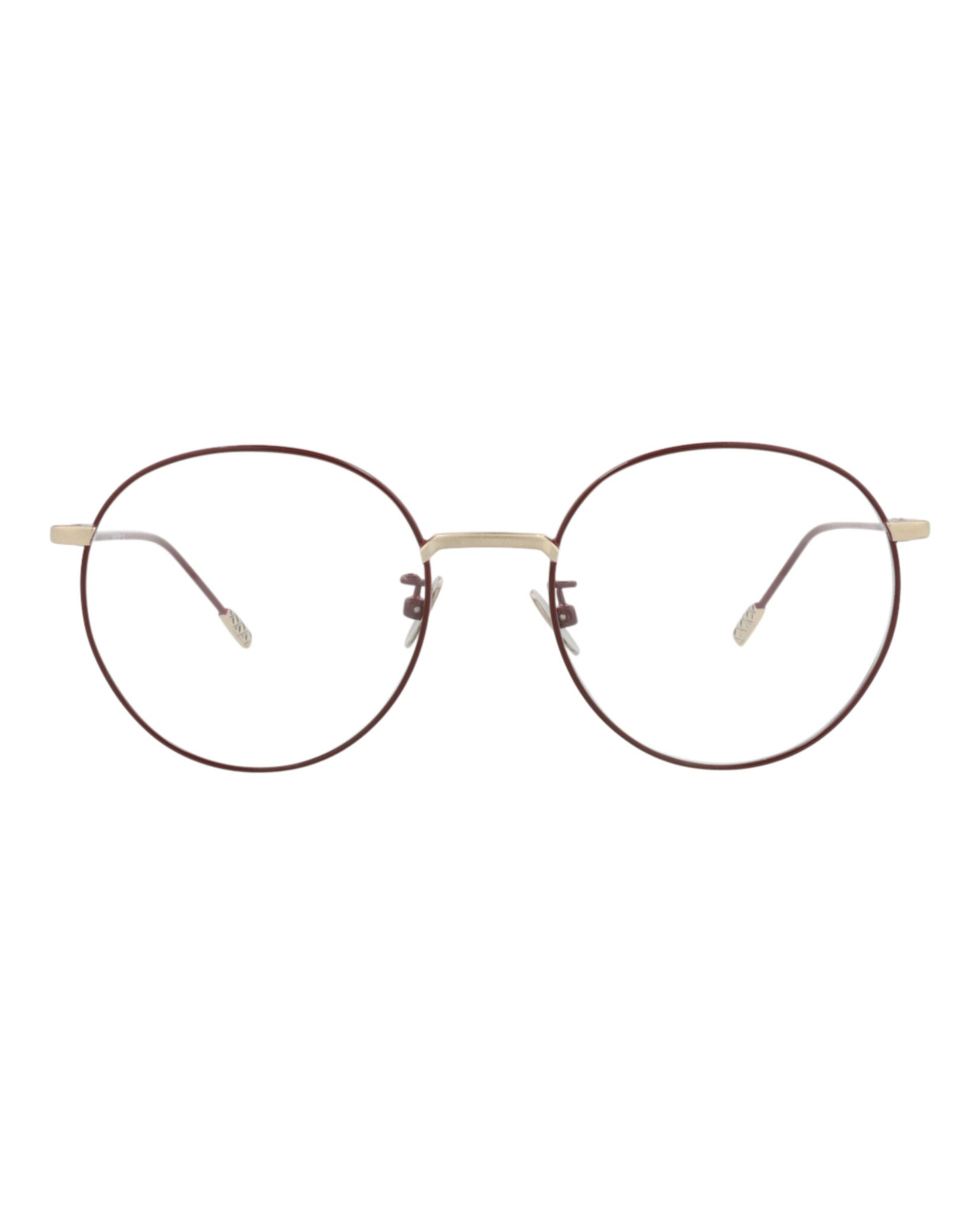 Bottega Veneta Bottega Veneta Womens Round/Oval Burgundy Burgundy Transparent Fashion Designer Eyewear