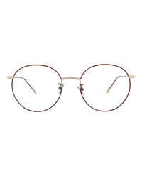Bottega Veneta Bottega Veneta Womens Round/Oval Burgundy Burgundy Transparent Fashion Designer Eyewear