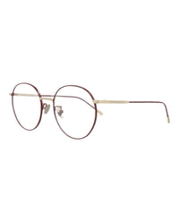 Bottega Veneta Bottega Veneta Womens Round/Oval Burgundy Burgundy Transparent Fashion Designer Eyewear