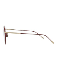 Bottega Veneta Bottega Veneta Womens Round/Oval Burgundy Burgundy Transparent Fashion Designer Eyewear