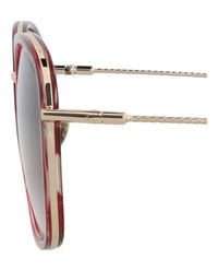 Bottega Veneta Bottega Veneta Womens Round/Oval Pink Pink Grey Fashion Designer Eyewear