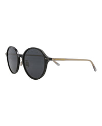 Bottega Veneta Bottega Veneta Womens Round/Oval Black Grey Grey Fashion Designer Eyewear