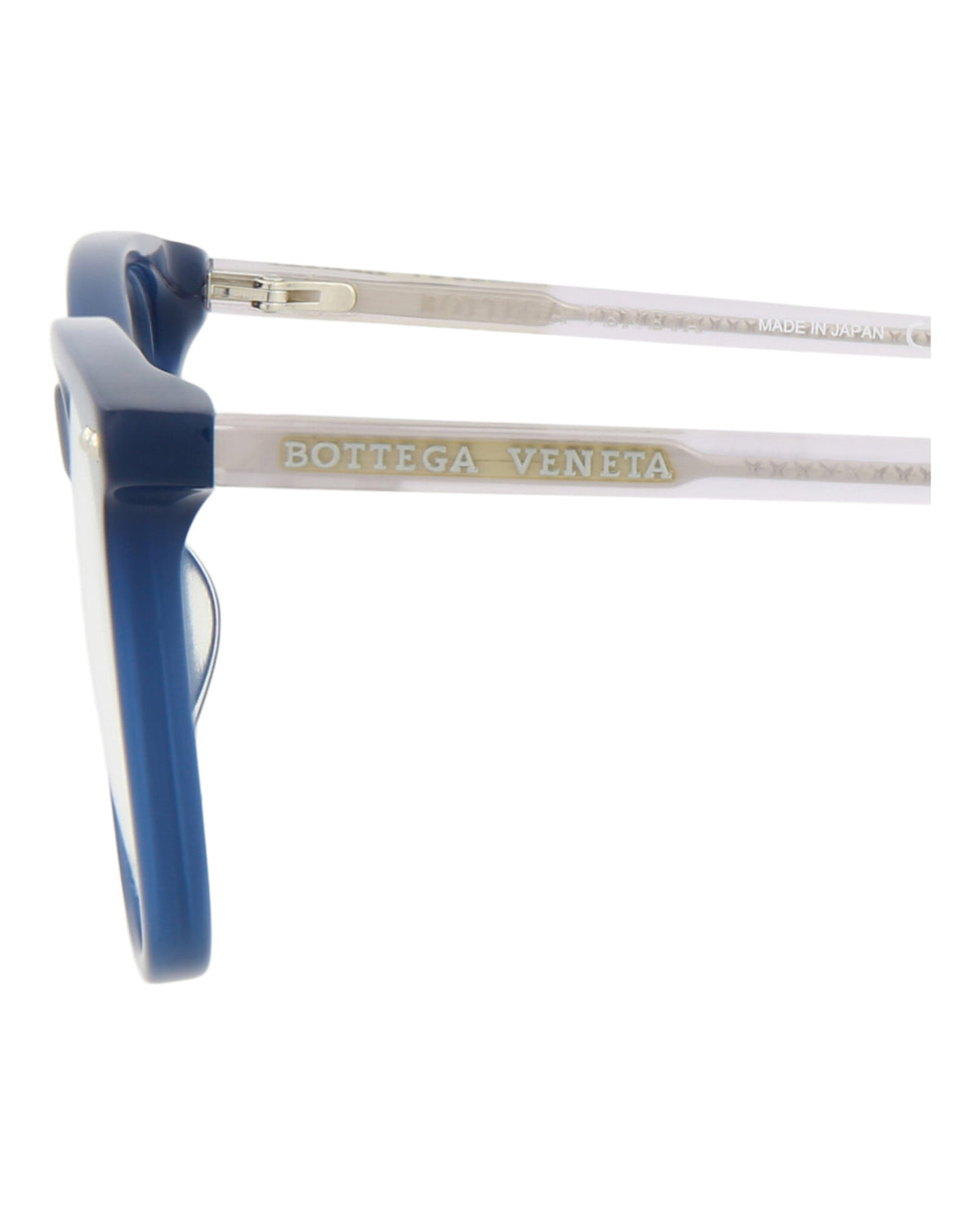Bottega Veneta Womens Square/Rectangle Blue Violet Transparent Fashion Designer Eyewear