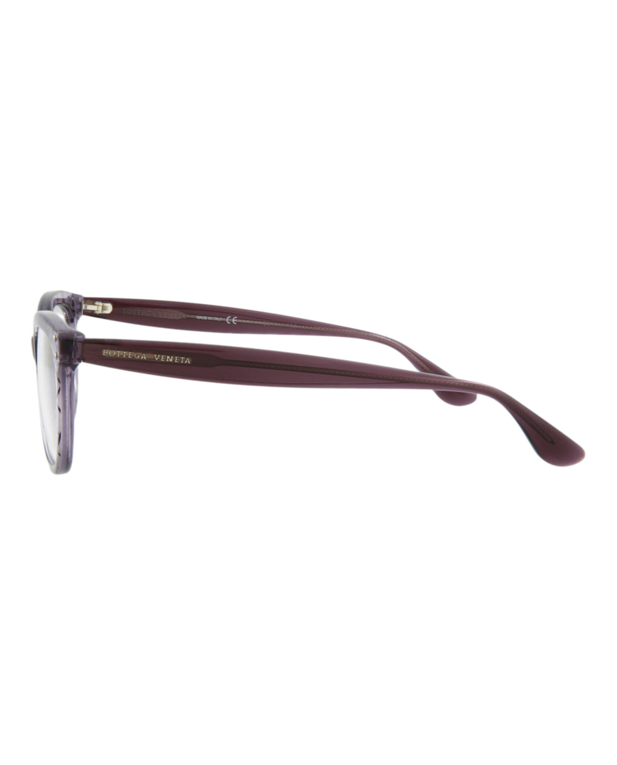 Bottega Veneta Womens Cat Eye Fuchsia Violet Transparent Fashion Designer Eyewear
