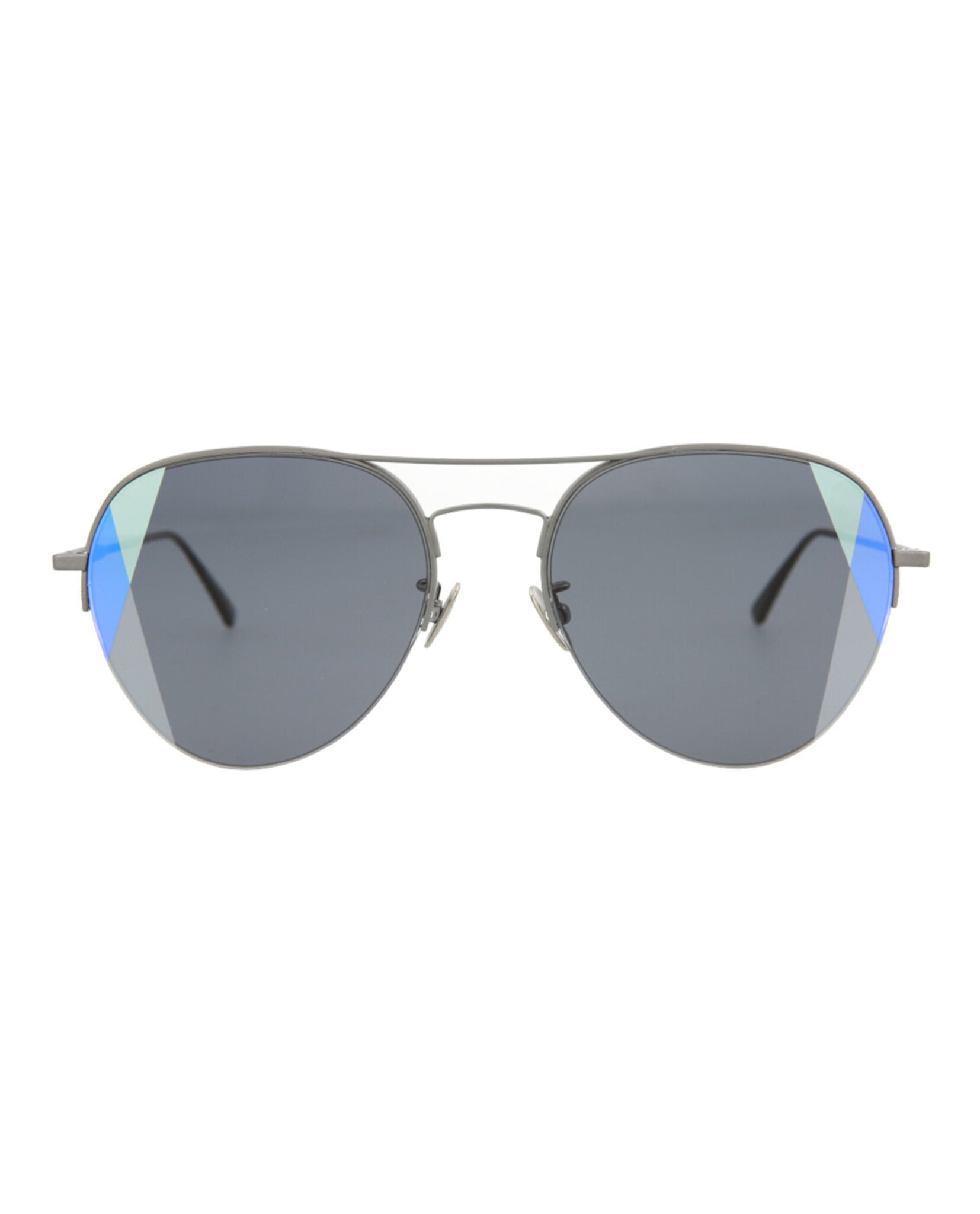 Bottega Veneta Bottega Veneta Unisex Aviator Ruthenium Black Grey Fashion Designer Eyewear