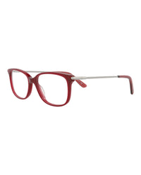 Bottega Veneta Womens Square/Rectangle Red Ruthenium Transparent Fashion Designer Eyewear