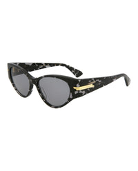 Bottega Veneta Womens Cat Eye Havana Havana Grey Fashion Designer Eyewear