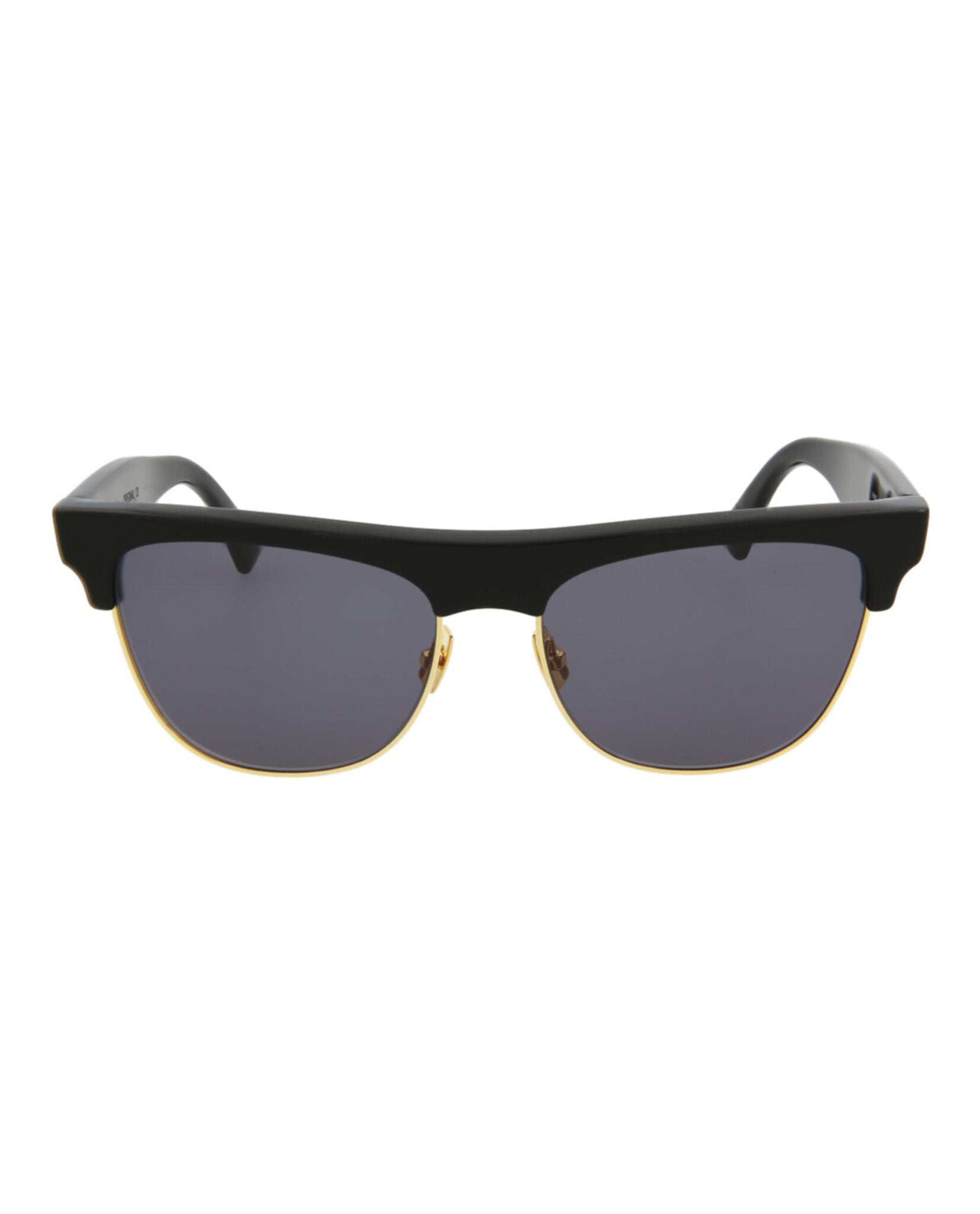 Bottega Veneta Unisex Square/Rectangle Black Black Grey Fashion Designer Eyewear