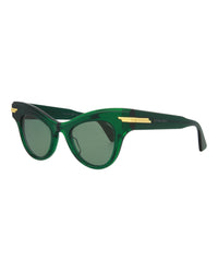 Bottega Veneta Womens Cat Eye Green Green Green Fashion Designer Eyewear