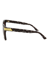 Bottega Veneta Womens Square/Rectangle Burgundy Burgundy Pink Fashion Designer Eyewear
