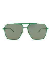 Bottega Veneta Mens Aviator Green Green Green Fashion Designer Eyewear