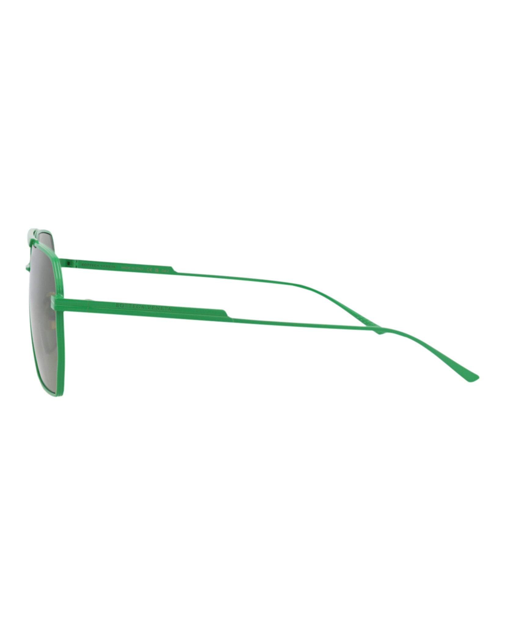 Bottega Veneta Mens Aviator Green Green Green Fashion Designer Eyewear
