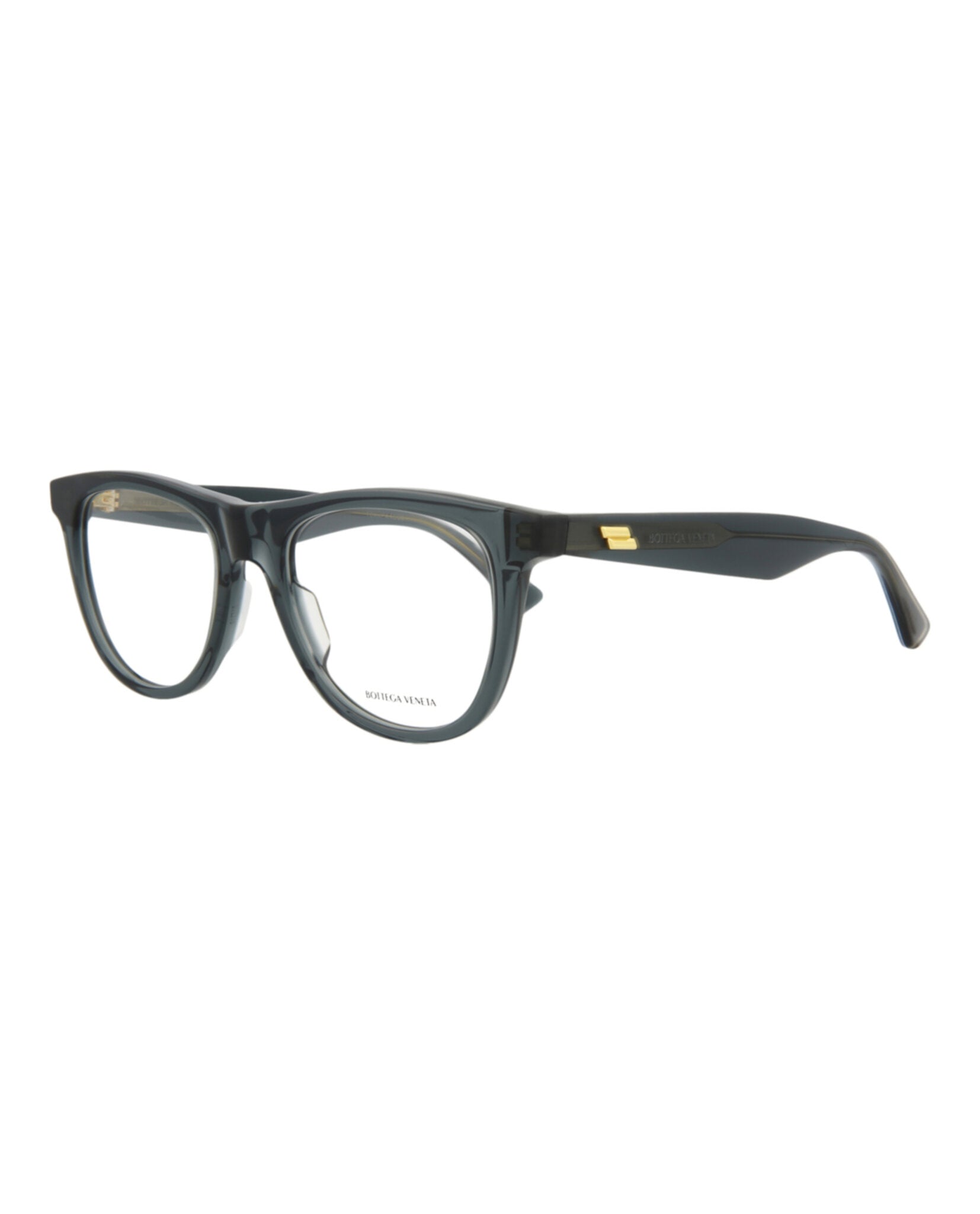 Bottega Veneta Bottega Veneta Mens Round/Oval Grey Grey Transparent Fashion Designer Eyewear