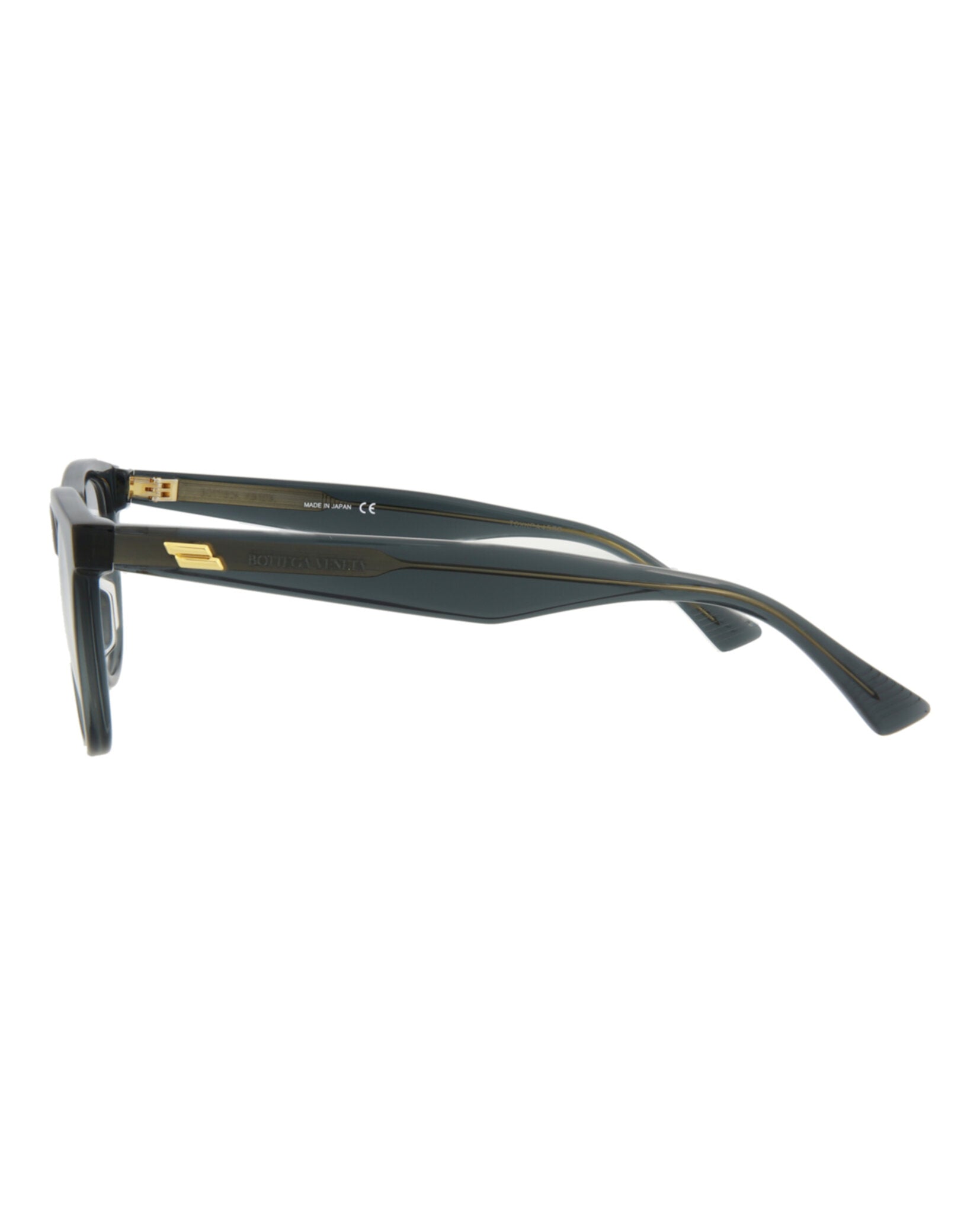 Bottega Veneta Bottega Veneta Mens Round/Oval Grey Grey Transparent Fashion Designer Eyewear