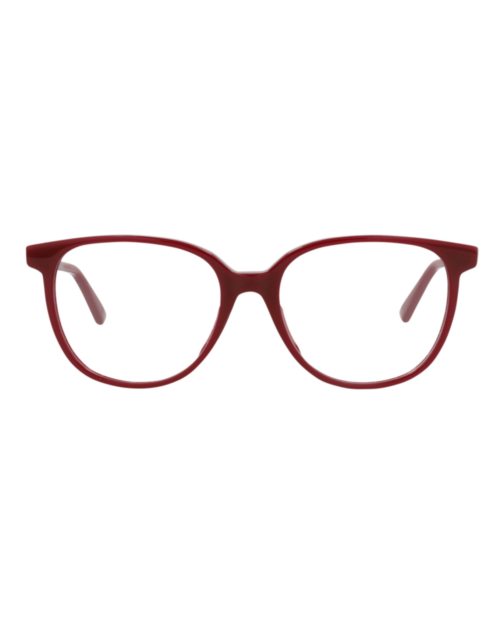 Bottega Veneta Womens Round/Oval Burgundy Burgundy Transparent Fashion Designer Eyewear