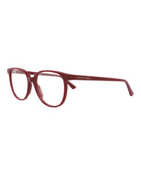 Bottega Veneta Womens Round/Oval Burgundy Burgundy Transparent Fashion Designer Eyewear