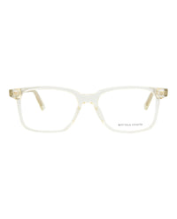 Bottega Veneta Bottega Veneta Mens Square/Rectangle Beige Beige Transparent Fashion Designer Eyewear