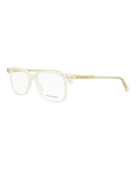 Bottega Veneta Bottega Veneta Mens Square/Rectangle Beige Beige Transparent Fashion Designer Eyewear