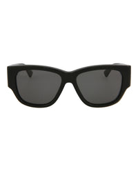 Bottega Veneta Womens Square/Rectangle Black Black Grey Fashion Designer Eyewear