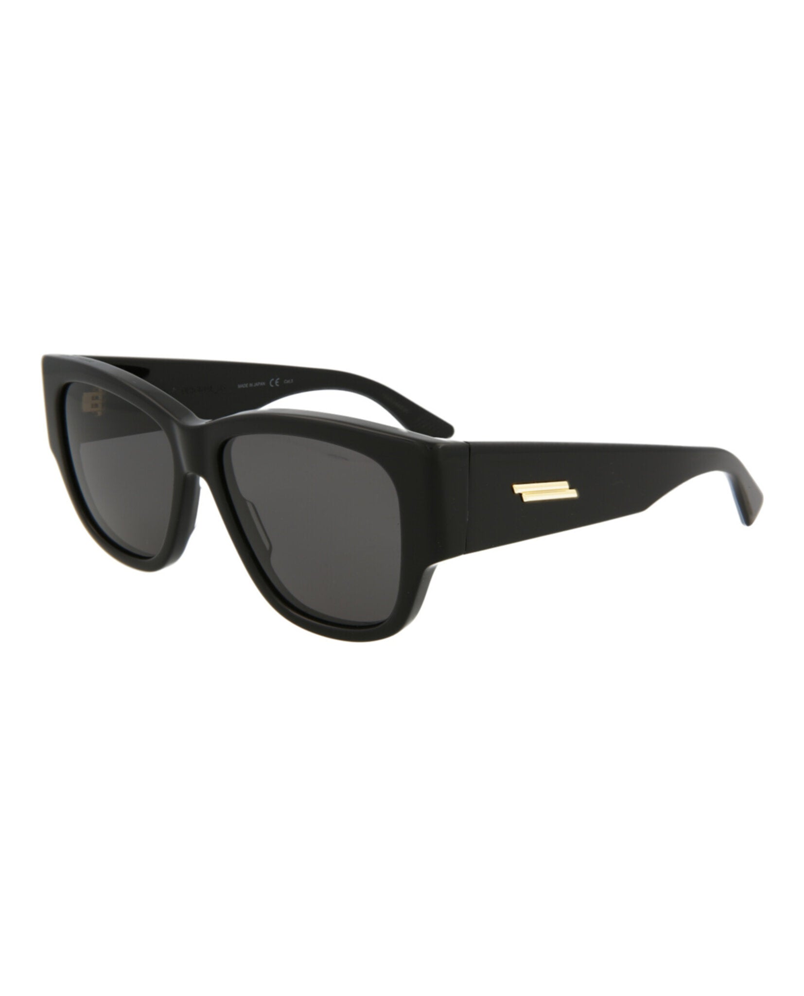 Bottega Veneta Womens Square/Rectangle Black Black Grey Fashion Designer Eyewear