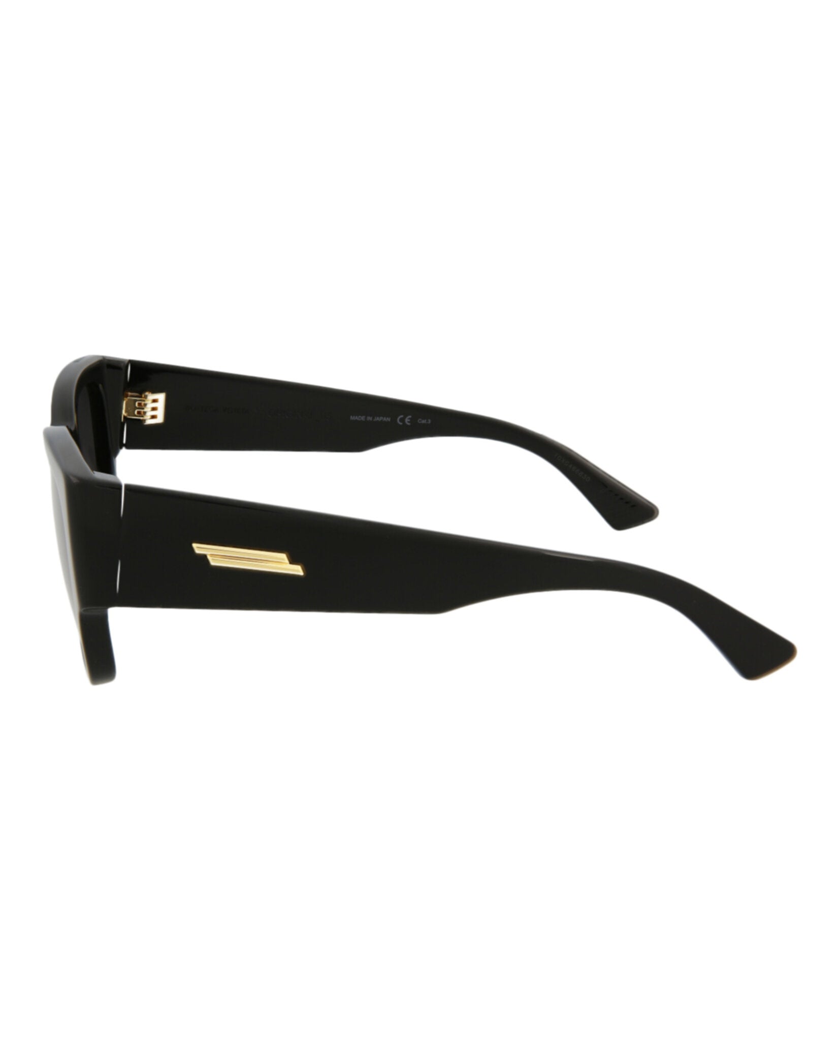 Bottega Veneta Womens Square/Rectangle Black Black Grey Fashion Designer Eyewear