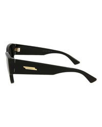 Bottega Veneta Womens Square/Rectangle Black Black Grey Fashion Designer Eyewear