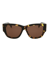 Bottega Veneta Womens Square/Rectangle Black Black Grey Fashion Designer Eyewear