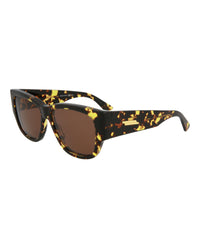 Bottega Veneta Womens Square/Rectangle Black Black Grey Fashion Designer Eyewear