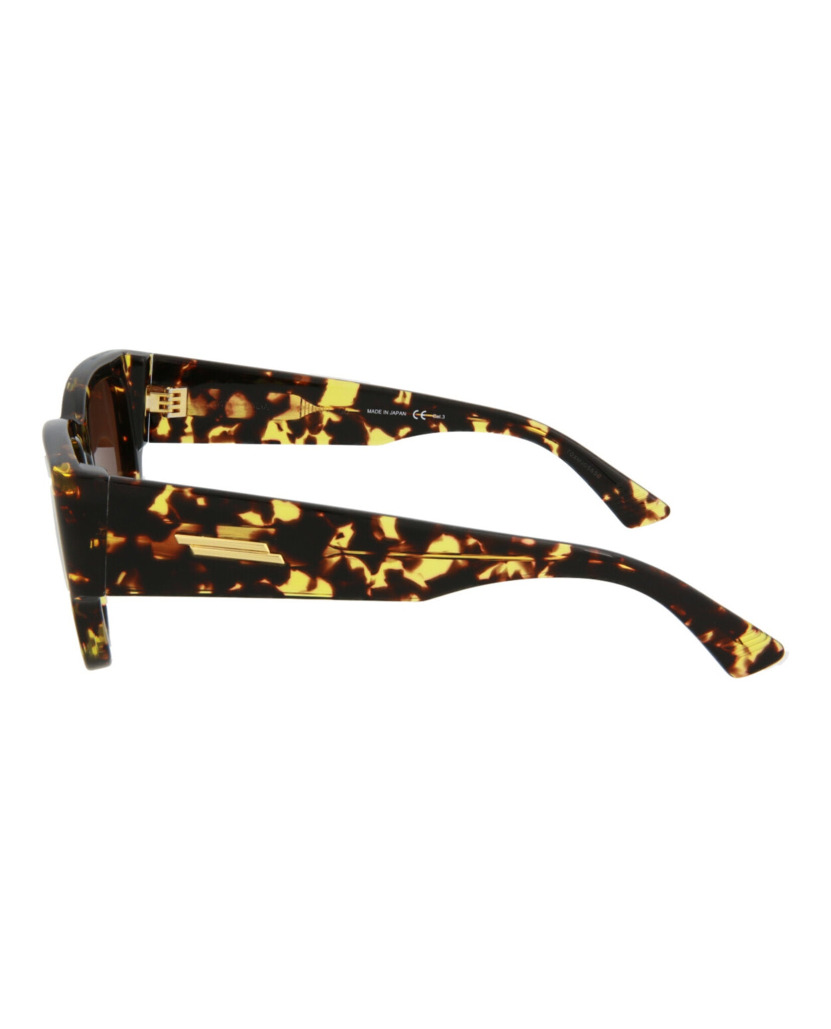Bottega Veneta Womens Square/Rectangle Black Black Grey Fashion Designer Eyewear