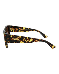 Bottega Veneta Womens Square/Rectangle Black Black Grey Fashion Designer Eyewear
