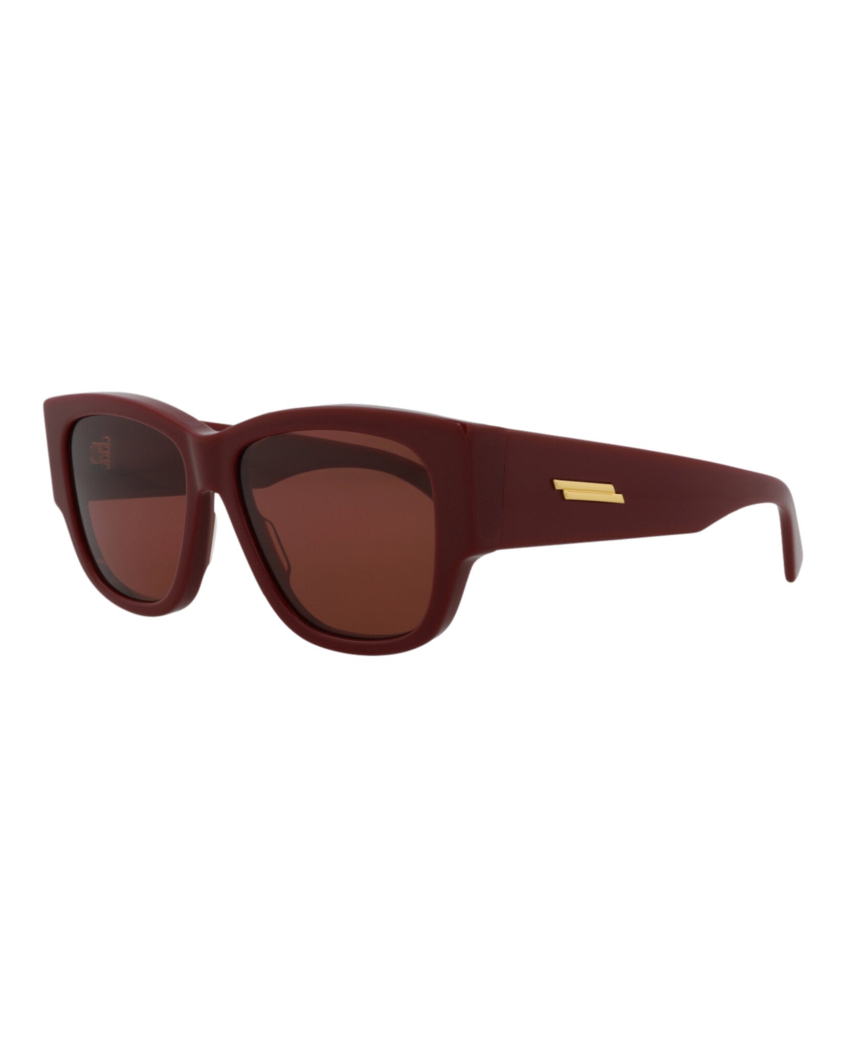 Bottega Veneta Womens Square/Rectangle Burgundy Burgundy Red Fashion Designer Eyewear
