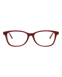 Bottega Veneta Bottega Veneta Womens Square/Rectangle Burgundy Burgundy Transparent Fashion Designer Eyewear