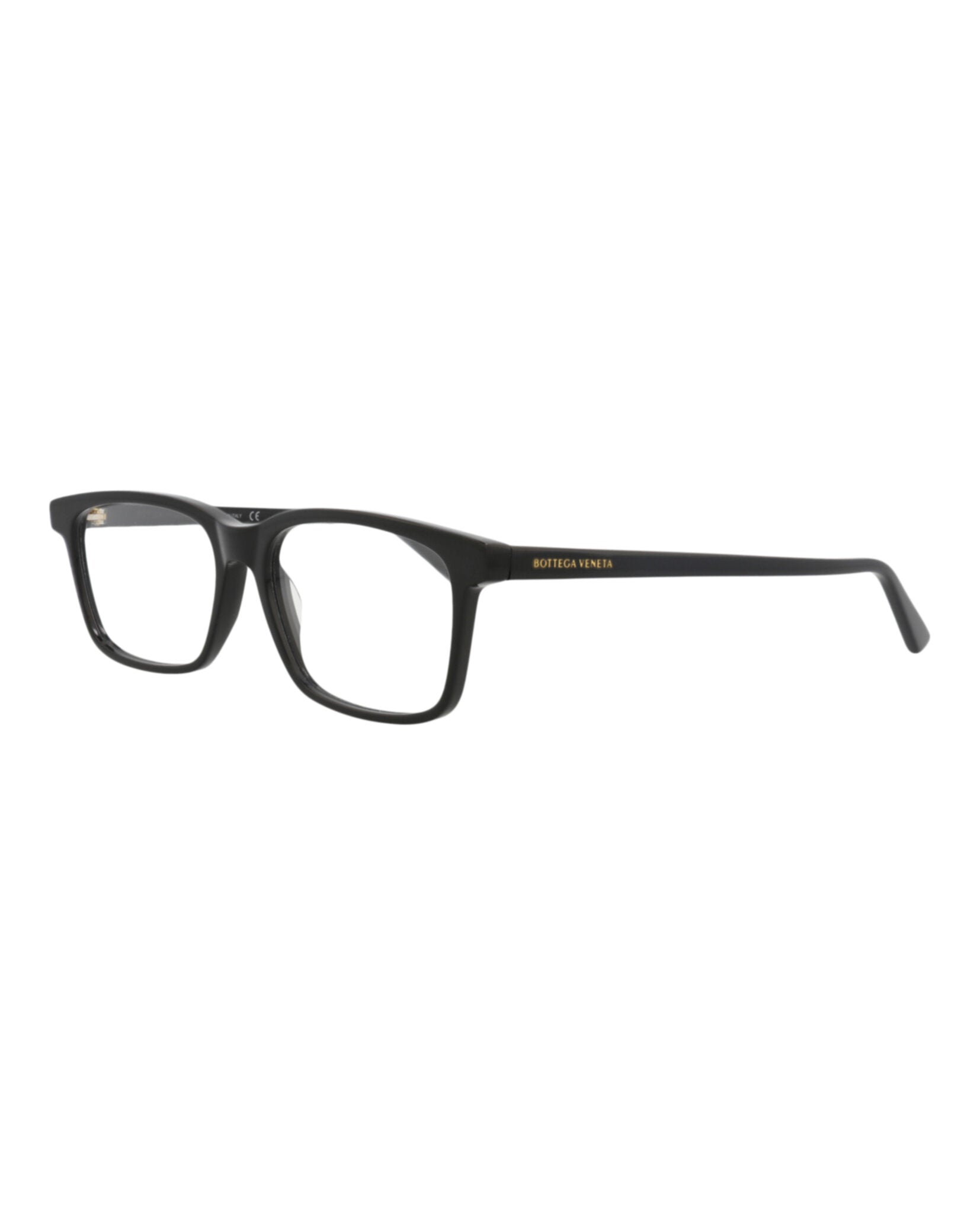 Bottega Veneta Bottega Veneta Mens Square/Rectangle Black Black Transparent Fashion Designer Eyewear