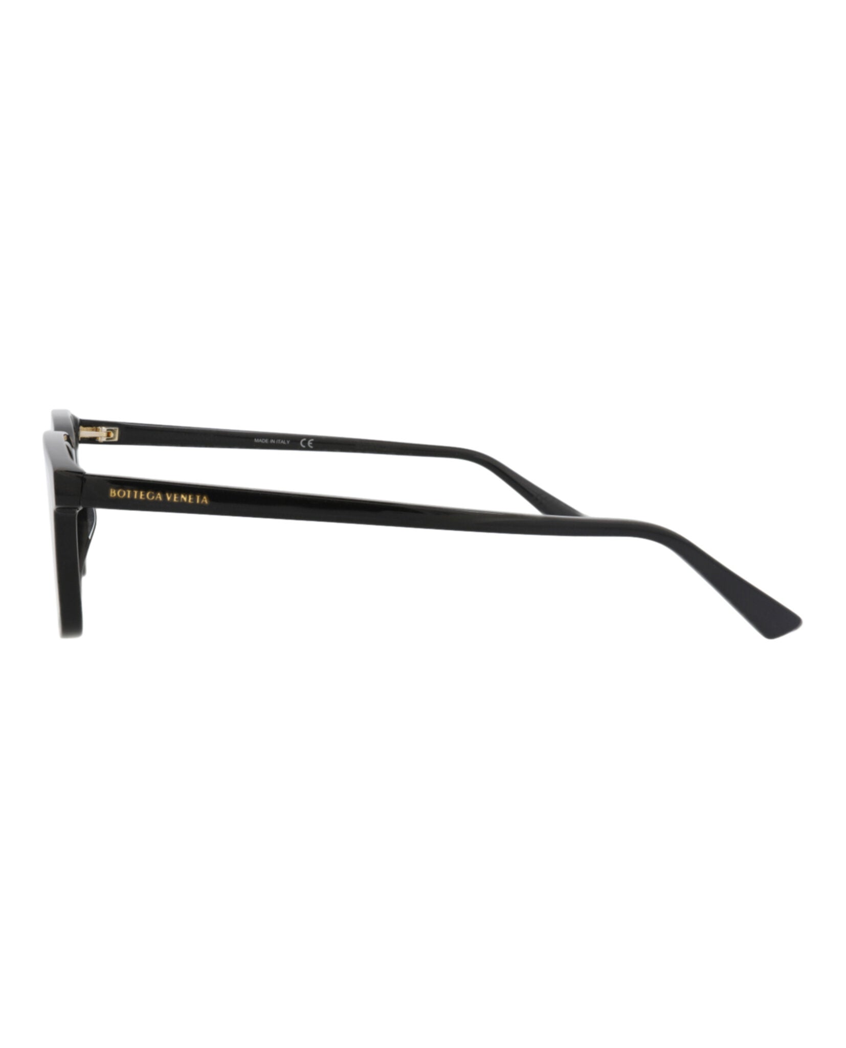 Bottega Veneta Bottega Veneta Mens Square/Rectangle Black Black Transparent Fashion Designer Eyewear