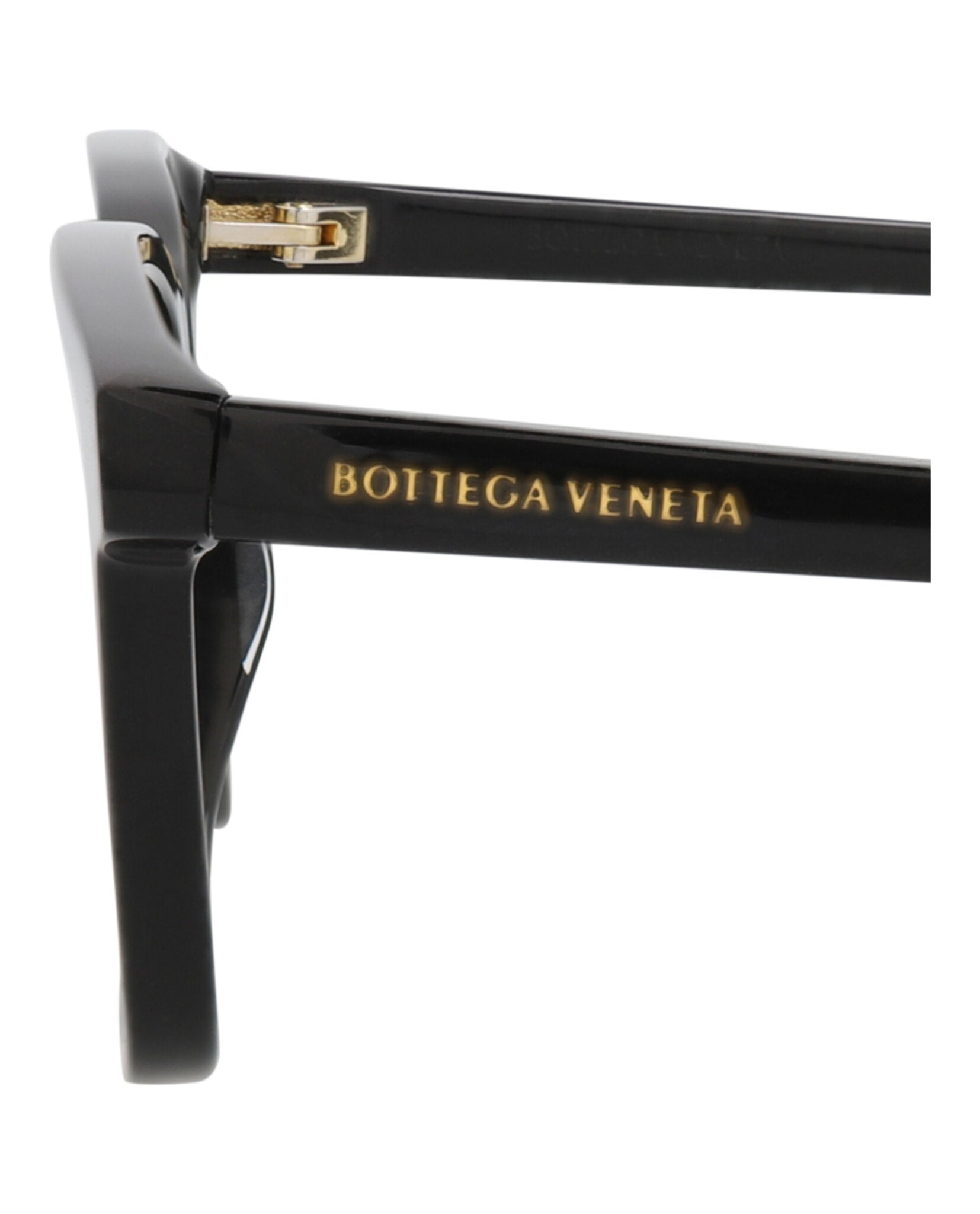Bottega Veneta Bottega Veneta Mens Square/Rectangle Black Black Transparent Fashion Designer Eyewear